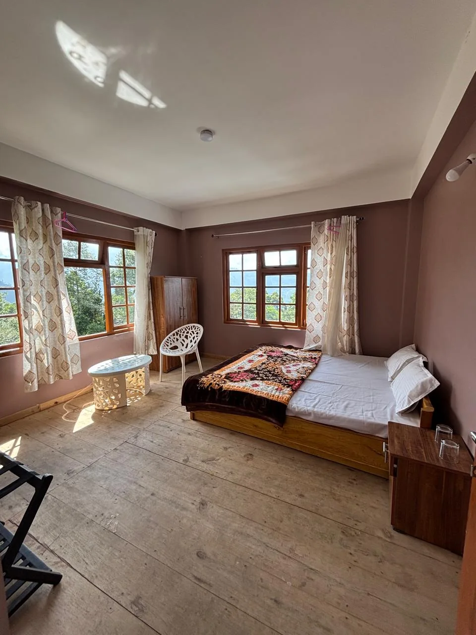 View Room with Himalayan scenery at Tashi Ville Farmstay